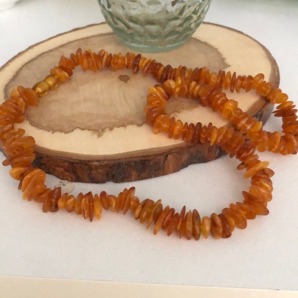 Jewelry - Amber Extraordinaire Raw Freeform Amber Necklace.